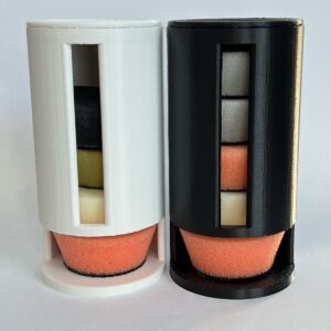 Spender für Polierpads / Polierpadhalter mit Deckel für Polierpads bis 42mm ⌀
