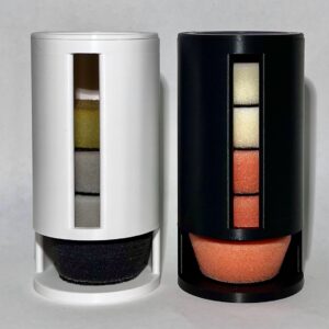 Spender für Polierpads / Polierpadhalter mit Deckel für Polierpads bis 42mm ⌀